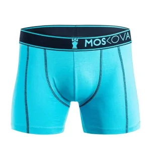 Boxer Moskova M2 Algodón – Cyan / Azul Marino