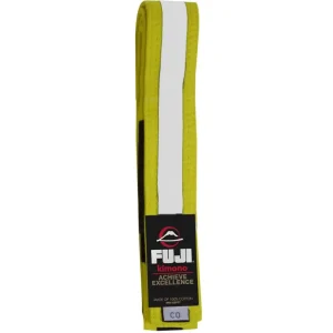 Cinturones BJJ Fuji Niños – Amarillo-Blanco Venta caliente en línea