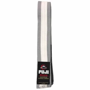 Cinturones BJJ Fuji Niños – Gris-Blanco