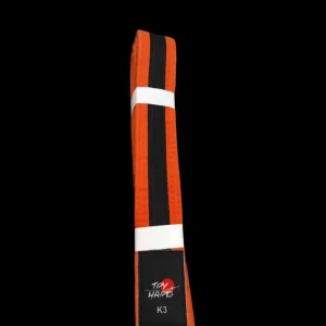Cinturones de niños BJJ Try Hard- Naranja / Negro Moda