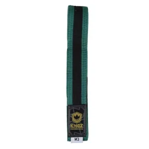 Cinturones para niños Kingz – Verde con línea negra Descuento