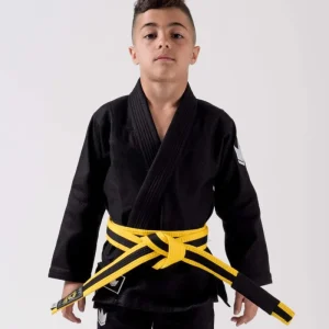Kimono BJJ (Gi) Kingz Kid´s Kore Negro con cinturón blanco