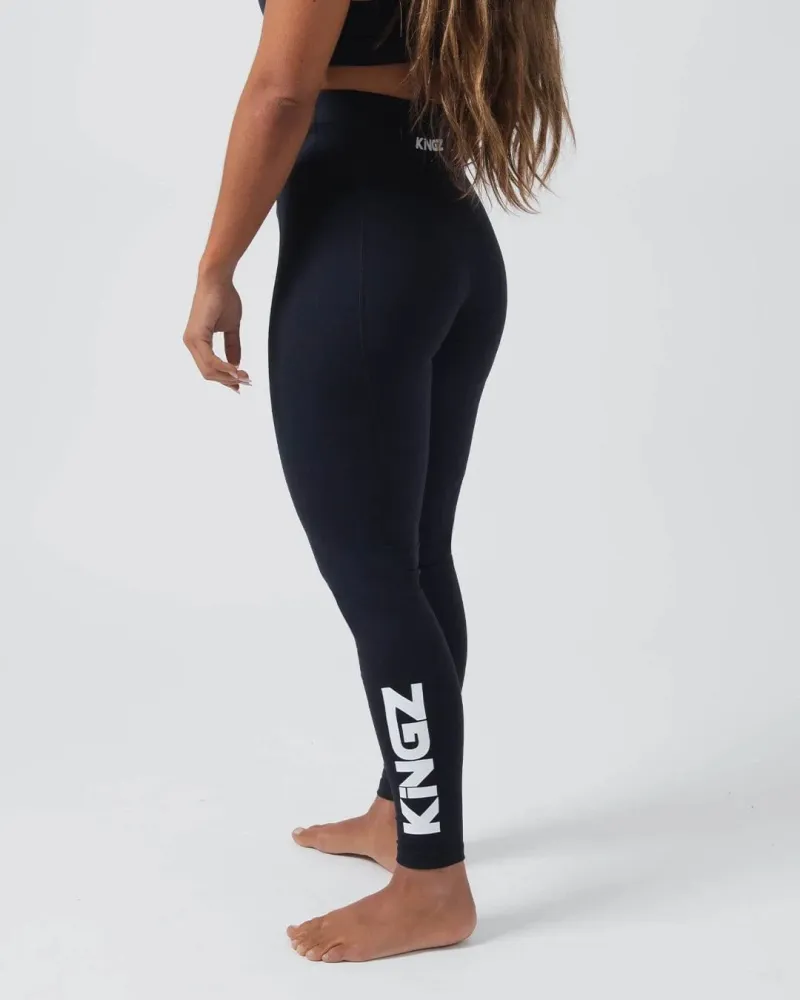 Kingz Kore Women´s Grappling Spats- Negro Descuento - Imagen 3