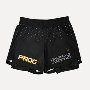Progress- Sportif Hybrid Shorts- Naranja