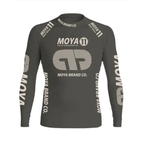 Rashguard Team Moya 22 Manga Larga – Marrón