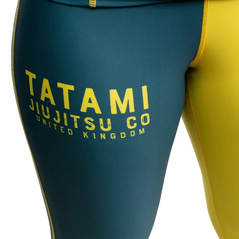 Tatami Ladies Supply Co Navy Grappling Leggings- Azul Marino-Amarillo En línea ahora - Imagen 3