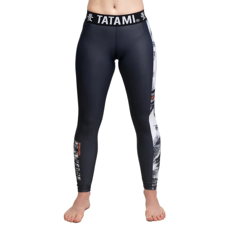 Tatami Ladies Tropic Grappling Spats- Negro